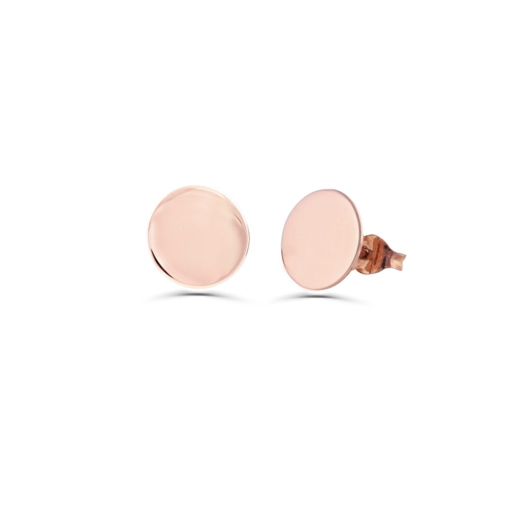 10mm Flat Round Disc Earring | DU London