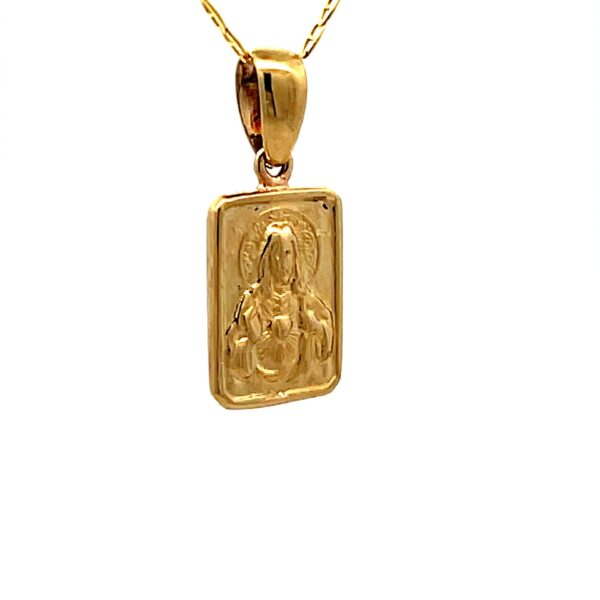 Jesus and Virgin Mary Reversible Pendant